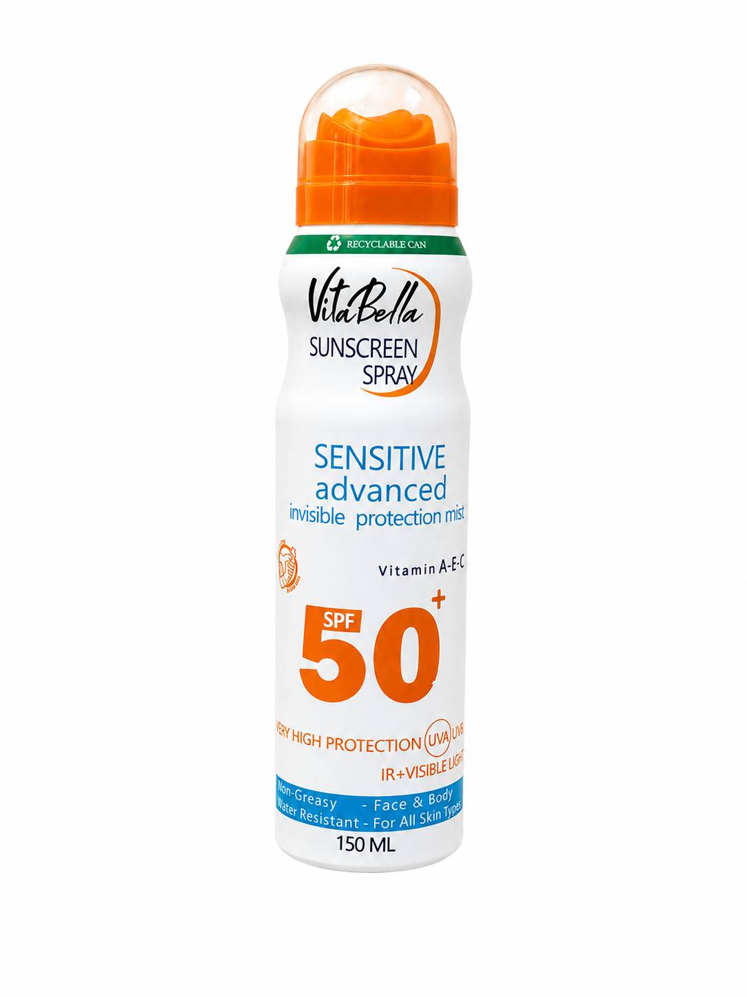اسپری ضد آفتاب ویتایلا 150 میل spf50